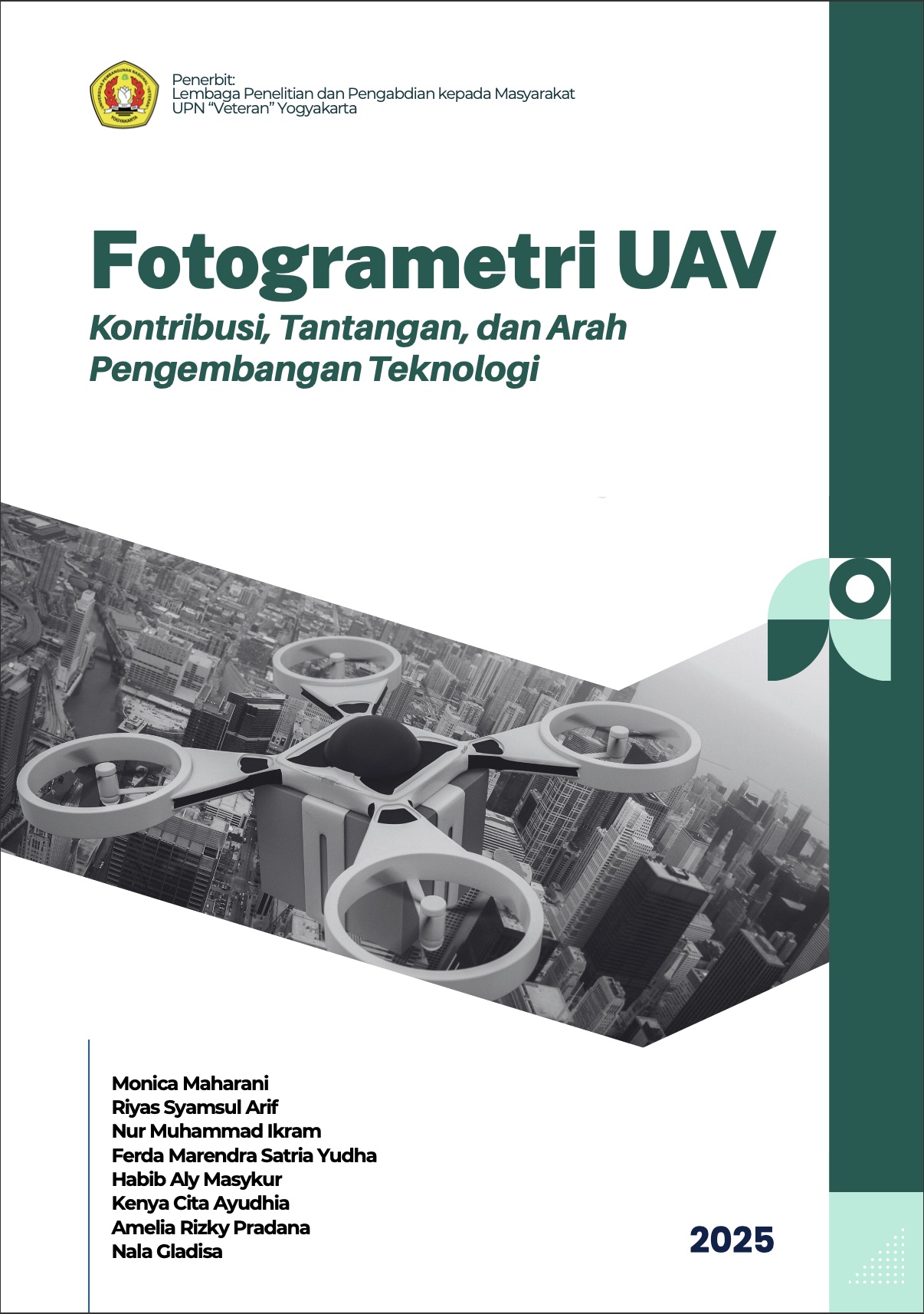 Cover Buku Fotogrametri UAV Kontribusi, Tantangan, dan Arah Pengembangan Teknologi