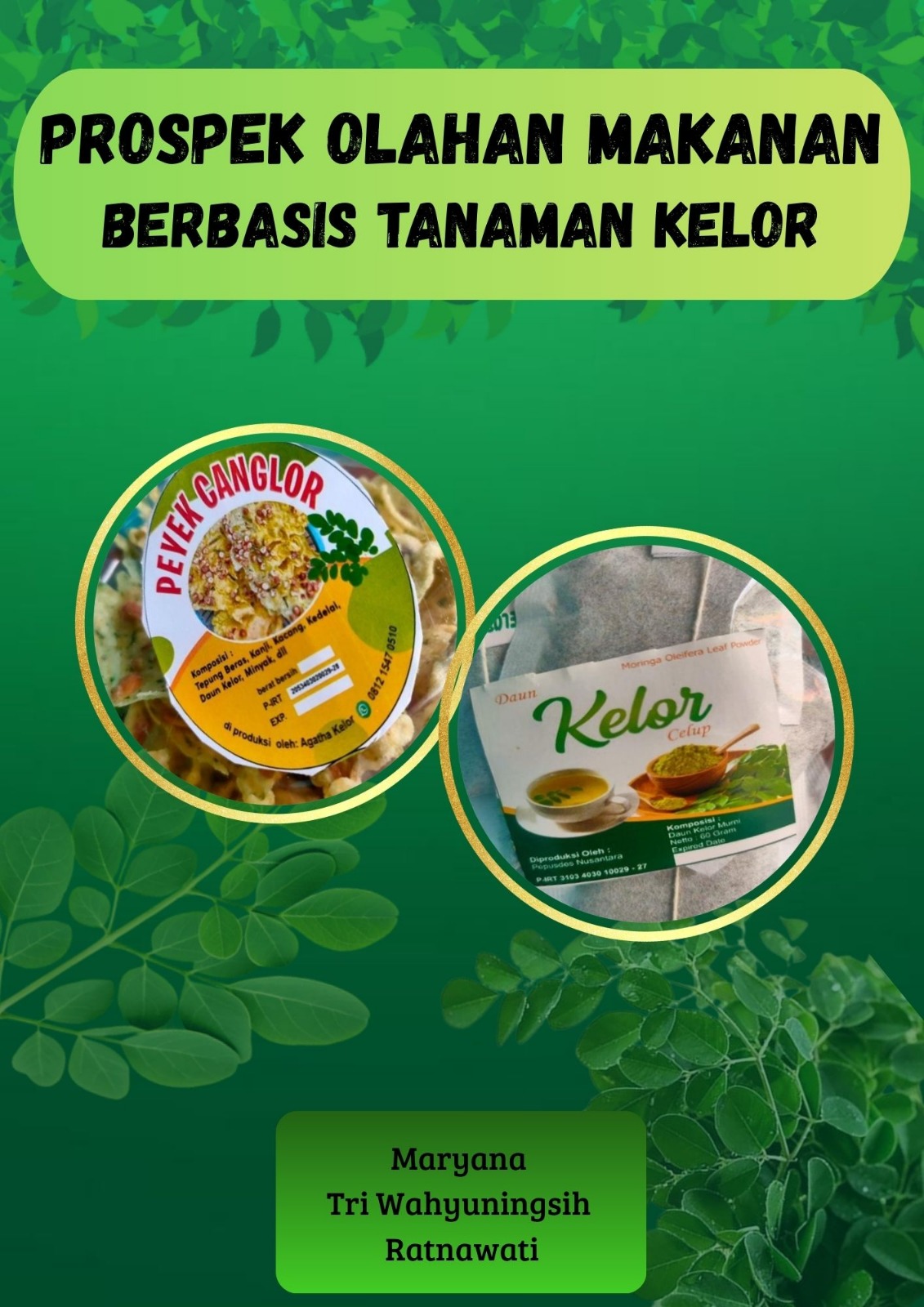 Cover Buku Prospek Olahan Makanan Berbasis Tanaman Kelor. 
