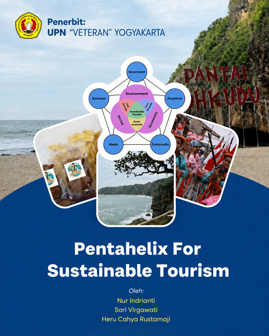 Cover Buku Pentahelix for Sustainable Tourism