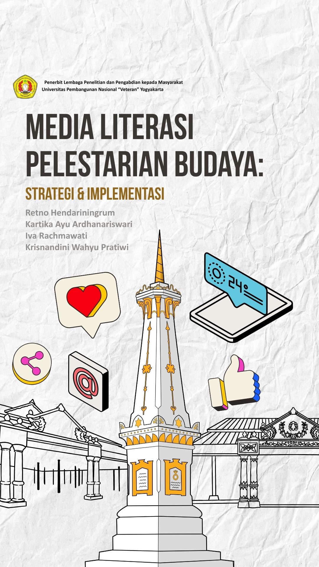 Cover Buku Media Literasi Pelestarian Budaya: Strategi & Implementasi