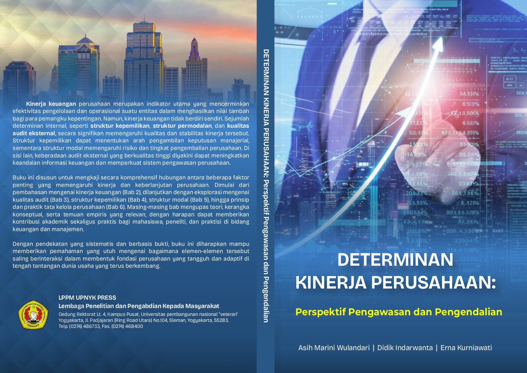 Cover Buku DETERMINAN KINERJA PERUSAHAAN Perspektif Pengawaasan dan Pengendalian