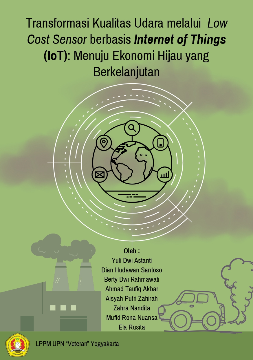 Cover Buku Tranformasi Kualitas Udara melalui Low Cost Sensor (LCS) Berbasis Internet of Things (IoT): Menuju Ekonomi Hijau yang Berkelanjutan