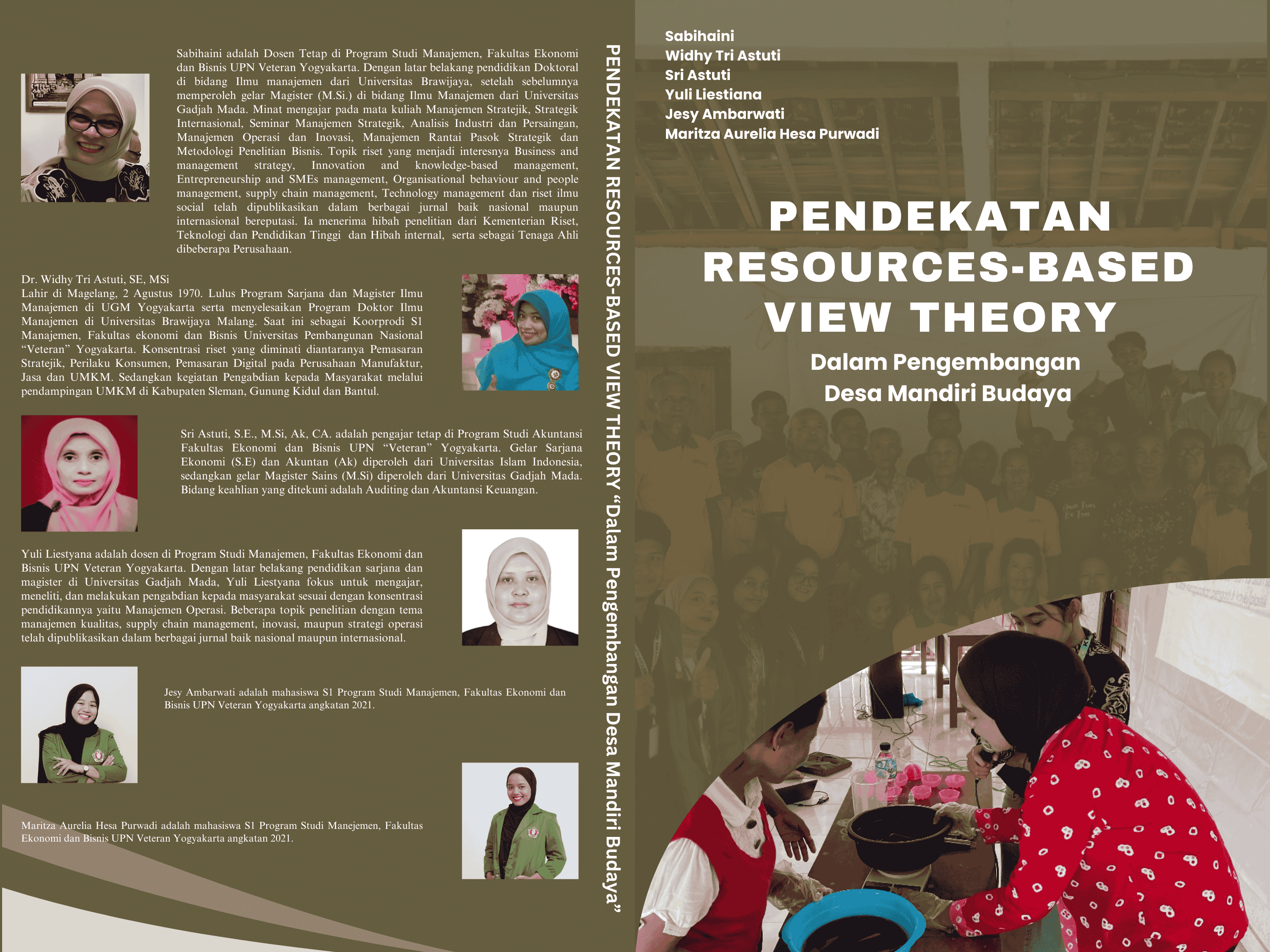 Cover Buku Pendekatan Resources-based View Theory Dalam pengembangan Desa Mandiri Budaya