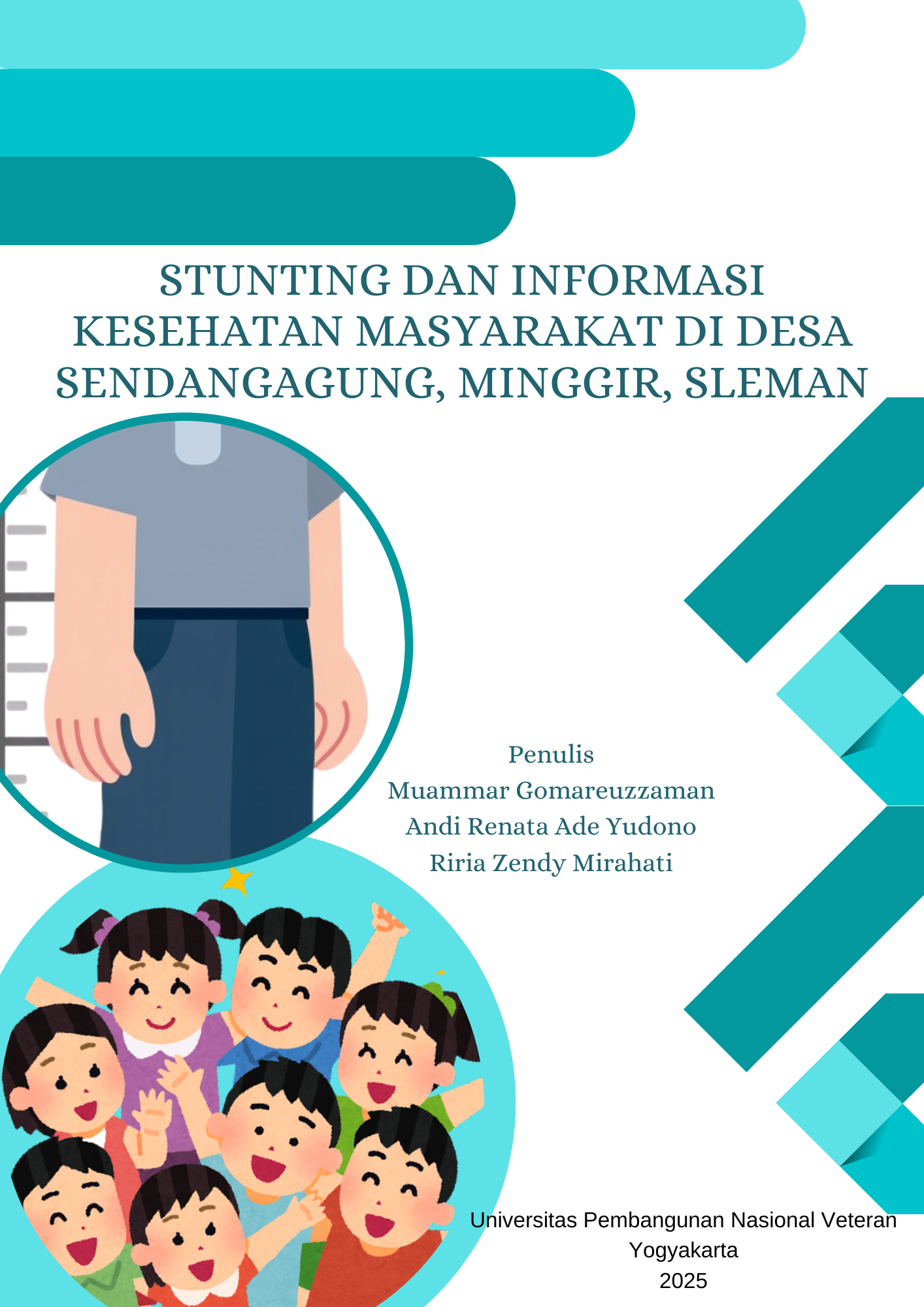 Cover Buku Stunting dan Informasi Kesehatan Masyarakat di Desa Sendangagung, Minggir, Sleman
